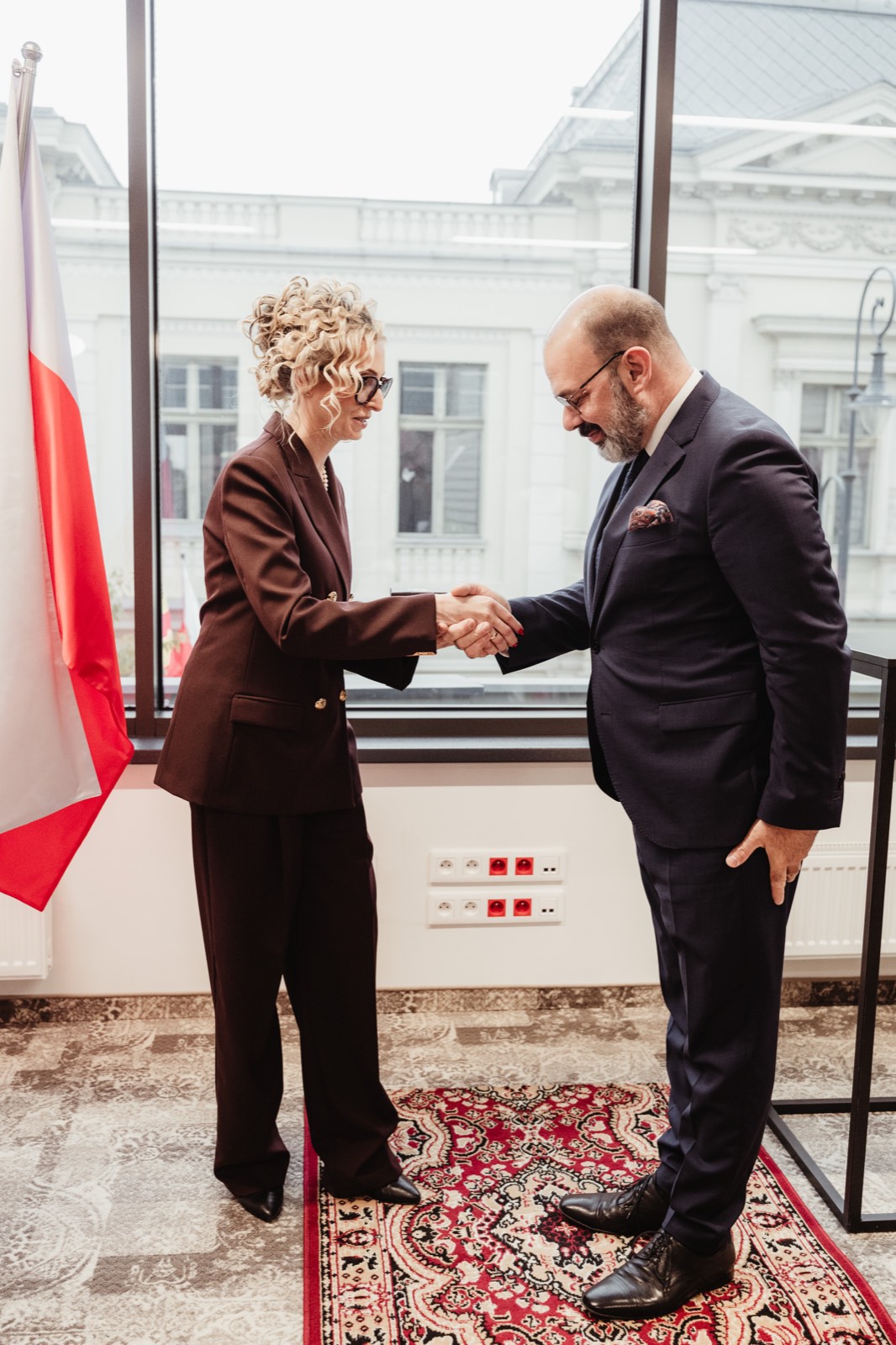 Powitanie Ambasadora Republiki Turcji przez Konsul Honorową Ninę Ryszkę-Olbrychowską